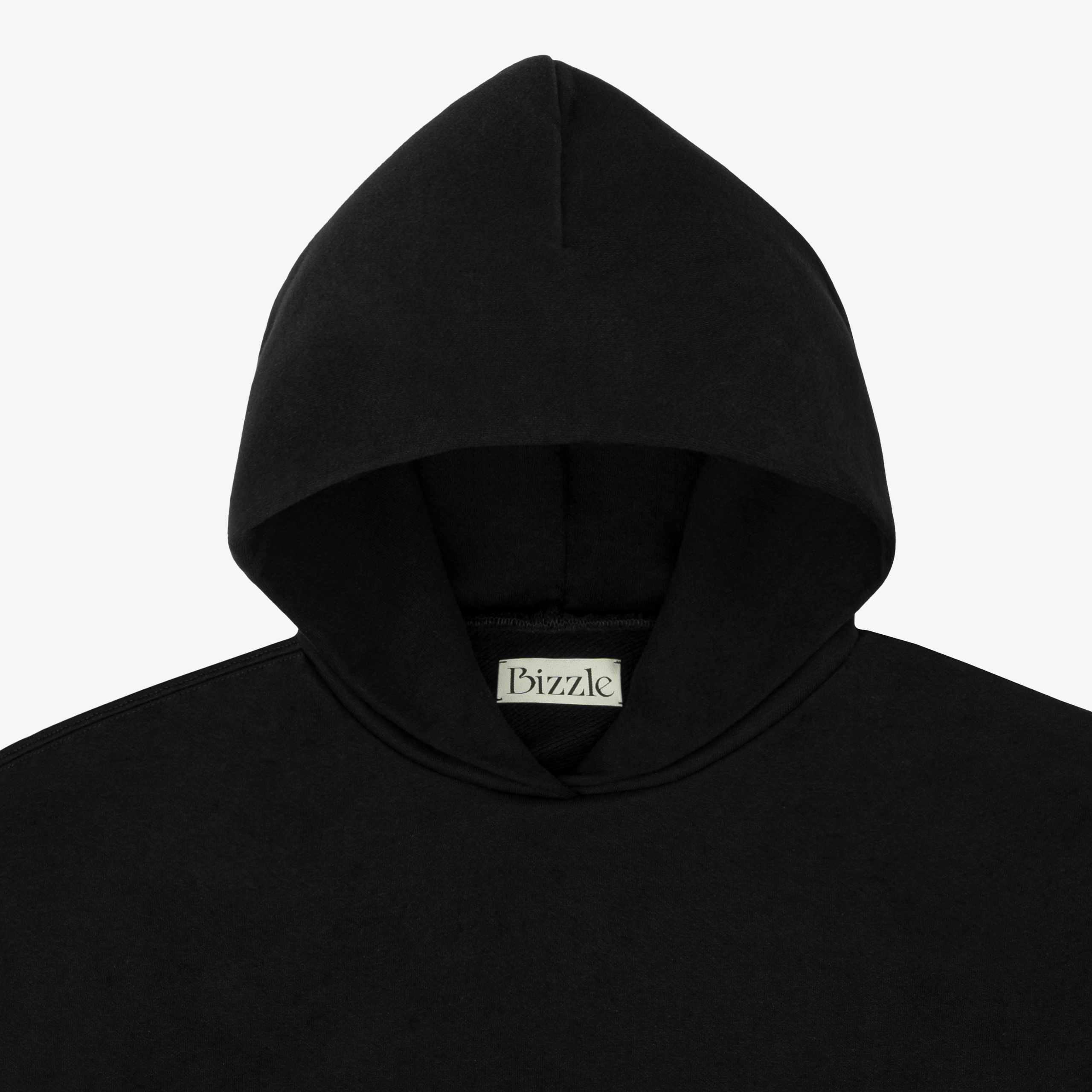 BIZZLE ORGANIC BASIC HOODIE BLACK - Image 4