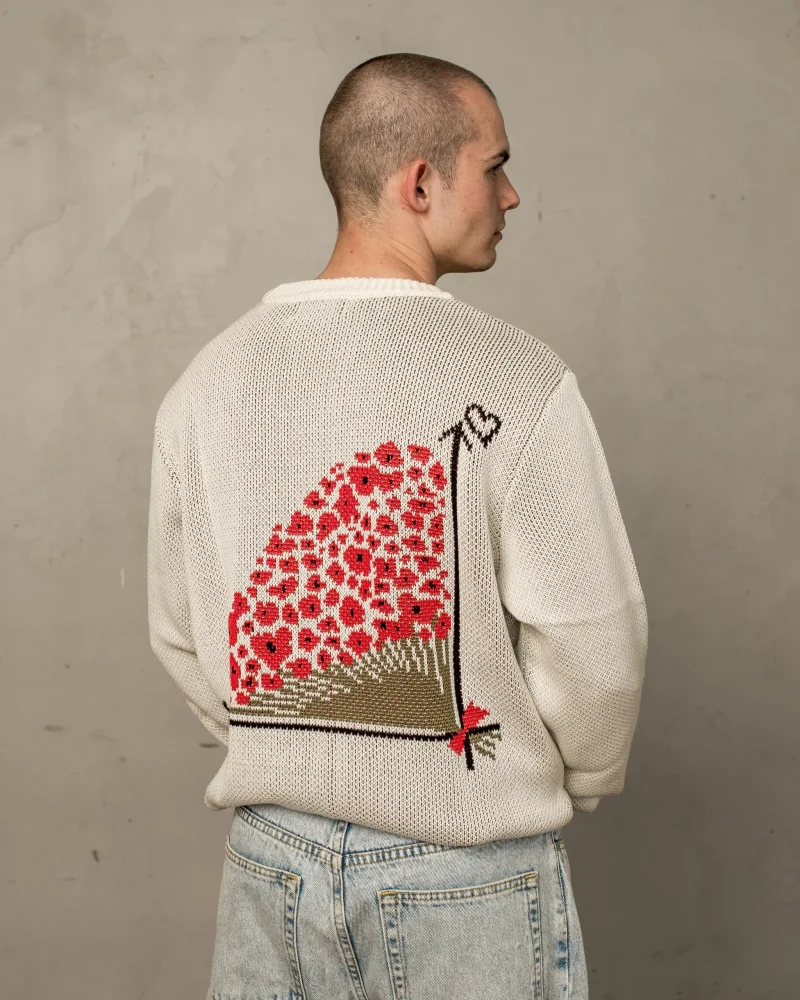 BIZZLE POPPY LOVE SWEATER X TBF CREAM