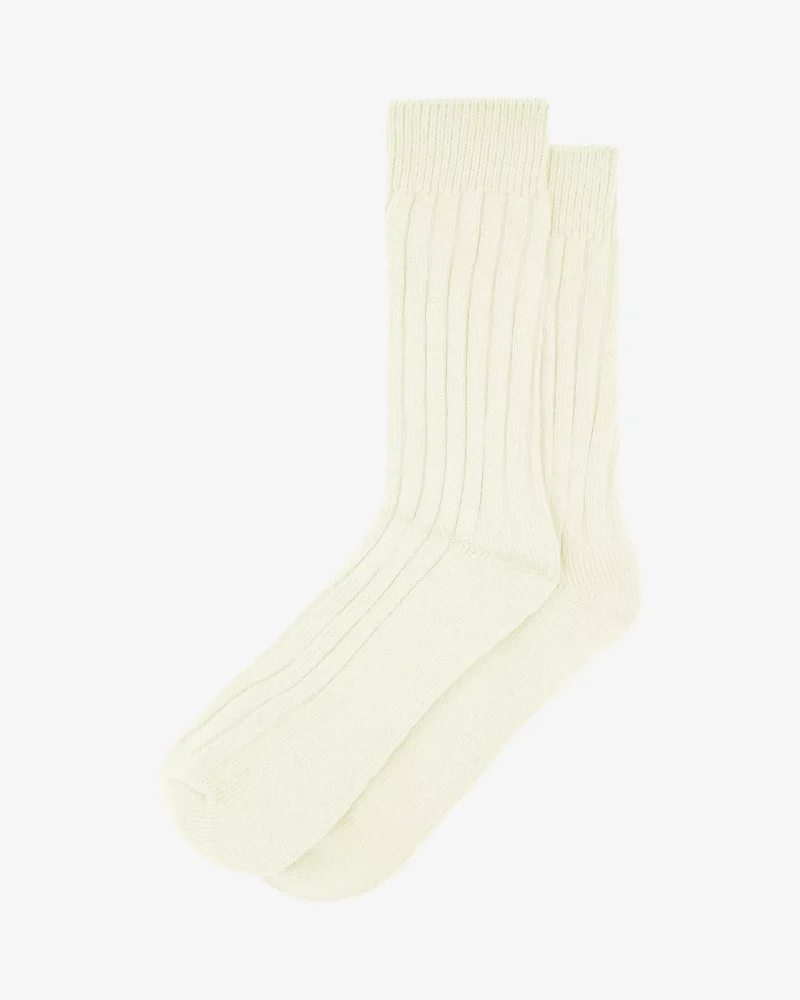 BIZZLE COTTON RIBBED SOCKS CREAM