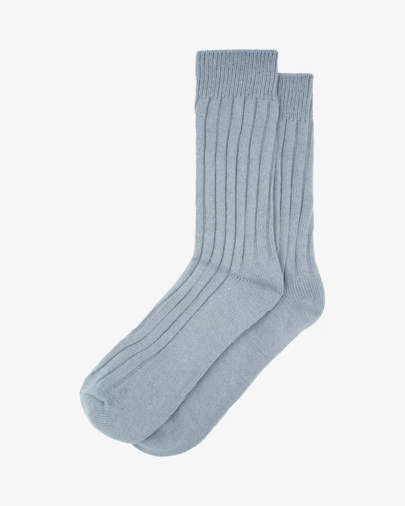BIZZLE COTTON RIBBED SOCKS DARK GREY