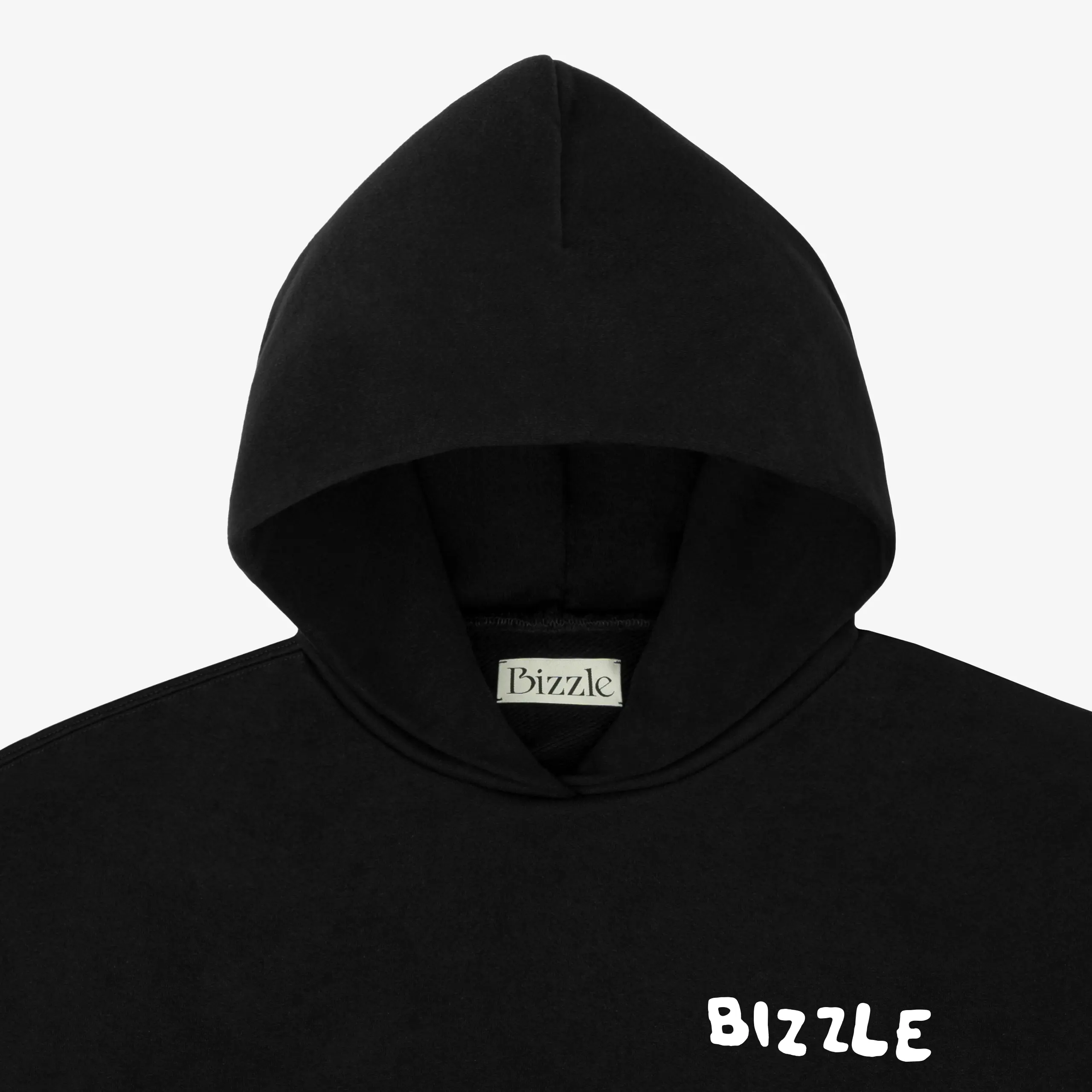 BIZZLE ORGANIC MARTINI HOODIE BLACK - Image 3