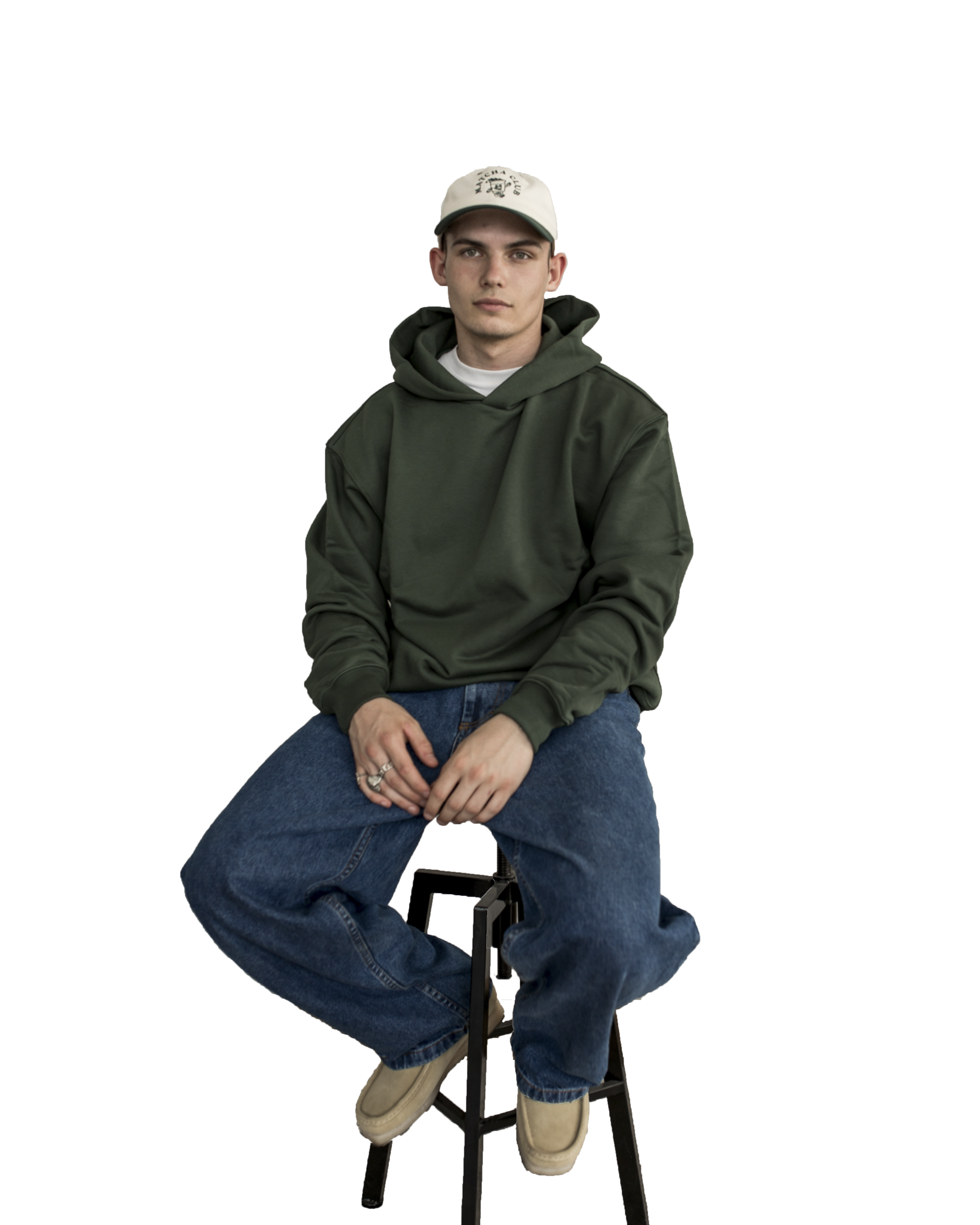 BIZZLE ORGANIC BASIC HOODIE IVY GREEN