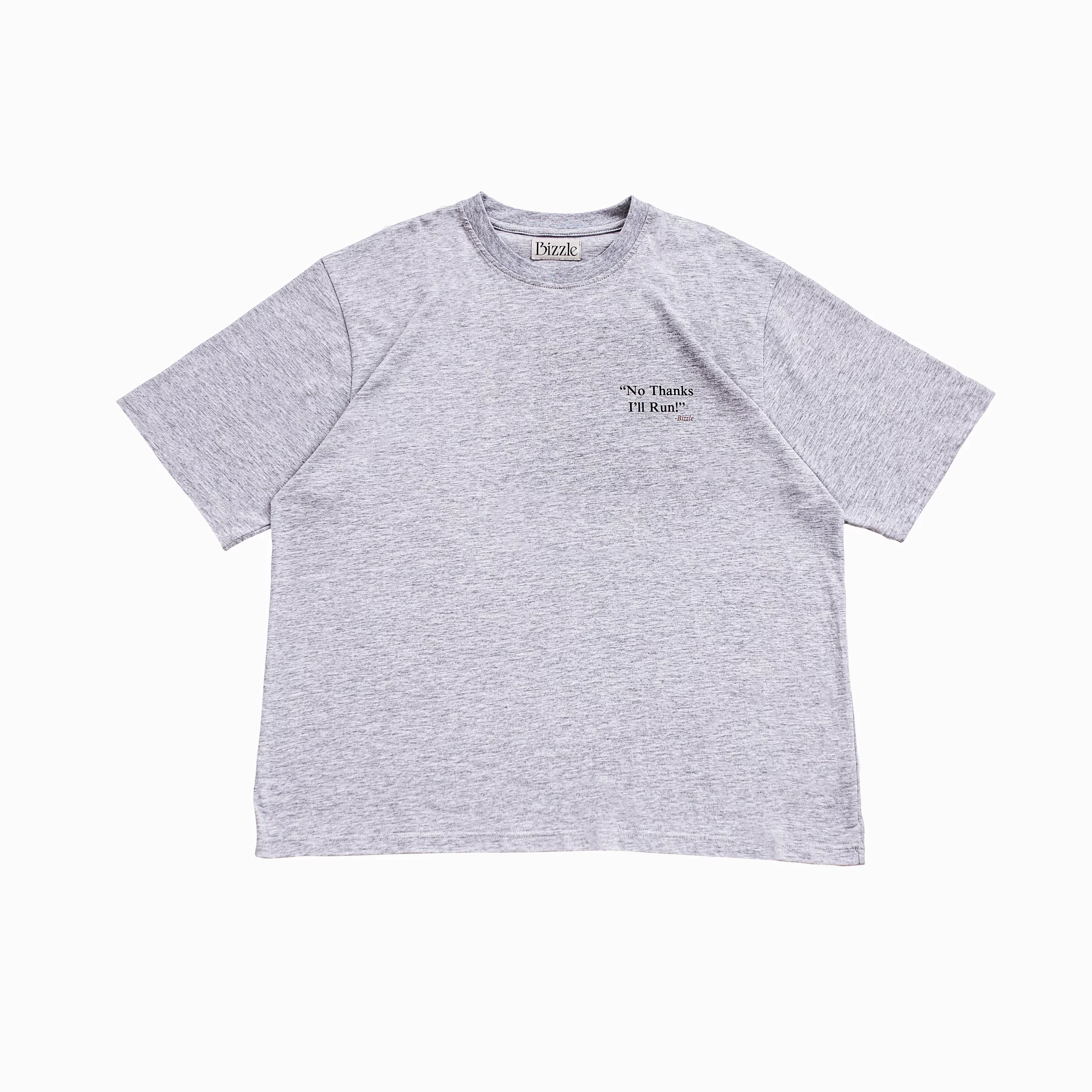 BIZZLE RUNNING CLUB TEE LIGHT GREY - Image 3